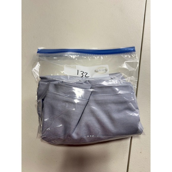 Banana republic Men's Light Blue Striped Dress Pants Business Casual Trousers - Picture 16 of 16